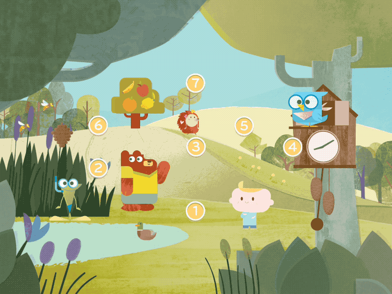SS Map-Intro app game concept illustration