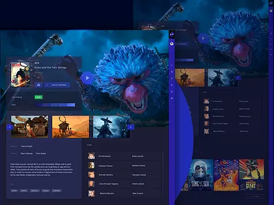 ScreenSoul Movie page 2d app clean color design graphic design minimal platform ui ux web website