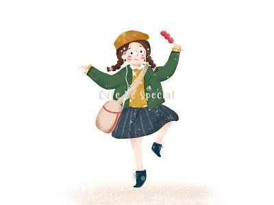 萌系女孩系列2 design illustration ui 可爱 女孩 眼镜