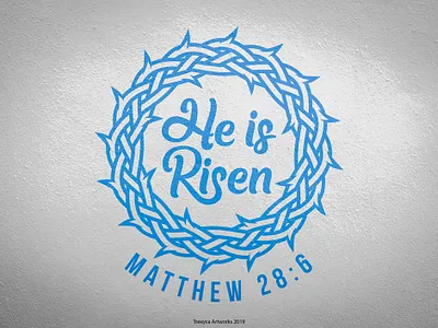 He is Risen bible christian christianity crown crownofthorns easter god happy happyeaster heisrisen illustration illustrator jesus logo logodesign resurgence resurrection thorns vector vectorillustration