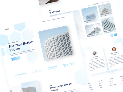 Minimalist Architecture architechture architectural design building building company building design company facility landing page landing page landing page concept minimalism minimalist ui web design website