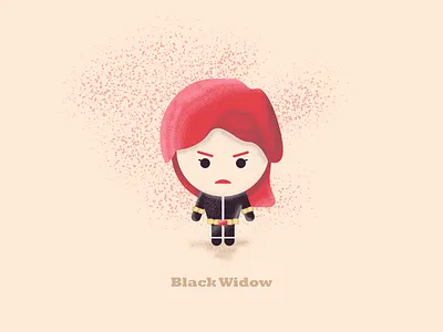 Black Widow - "I'm always picking up after you boys" 3d design avengers avengers endgame black widow characters fan art flat design illustration process illustrations speed art