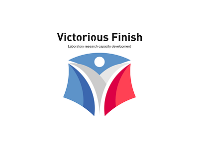 Victorious Finish. design illustration logo