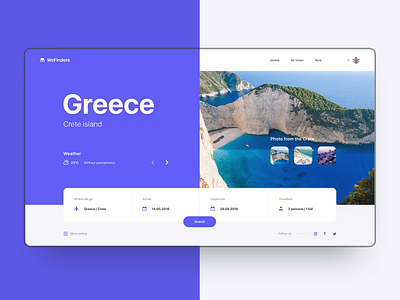 WeFinders web site concept design design designer figma greece photoshop tour travel travel agency ui ui ux user experience design user interface user interface design ux web webdesign webdesigner