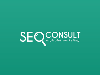 SEO Consult logo branding business company company brand logo complex consult czech design digital green illustrator logo logo design magnifier marketing marketing agency seo seo company vector