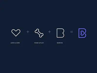 Logo Icon for Barkyn app branding clean design icon logo minimal vector