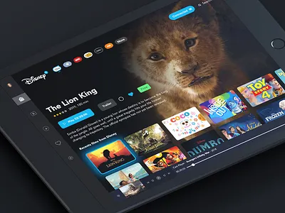 Disney Plus Redesign animation disney disney plus dribble gif interface redesign ui ux