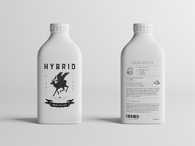 Hybrid Cocktail Mixture - Margarita branding illustration layout logo package design typography