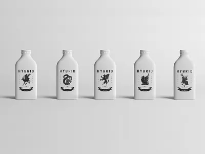 Hybrid Cocktail Mixture - Group shot branding design illustration logo minimalism package design