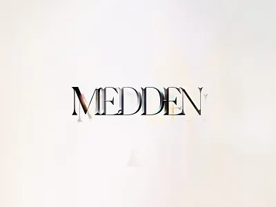 Medden - type exploration artwork artworked design embossed embossing photoshop ui visual visual art