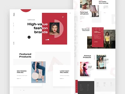 Classix Landing Page banner design clean design color design designer ecommerce fashion footer design hero design home page landing page minimal design pakistan products page shopping template theme ui ux web design website