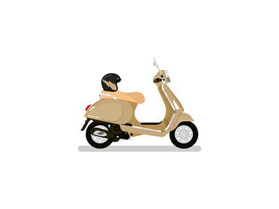 Budi The Primavera design flat flat design helmet helmet design illustration motorcycle piaggio primavera scooter vehicle vespa vespa primavera