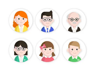 Team Role design doodle graphic illustration profile role school team