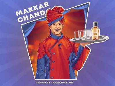 Makkar Chand Ji aman rajwansh animation character art character concept character design character designs desi kalakaar design illustration illustrator indian indian culture indian spiderman makkar chand photoshop rajwansh art sketch spiderman typography vector
