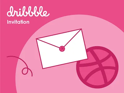 Dribbble Invitation art design design art designer designer for hire dribbble dribbble invitation dribbble invite graphic design illustration pink vector