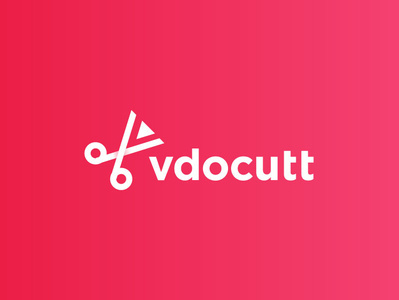 Vdocutt app clever concept top 9 cutter design icon identity illustration letter lettering letter v logo logo designer sumesh jose mark modern trend abstract geometric monogram minimal flat play scissors sharp vector video video cutter