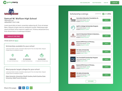 High School Embedded Widget v1