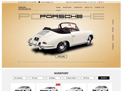 Dealership website redesign automotive design webdesign