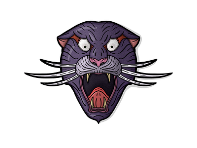 Puma animal apple grain handdrawn panther pen pencil procreate puma textured