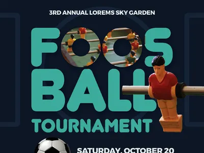 Foosball Tournament Flyer Templates ad camp championship flyer foosball football games league soccer table team