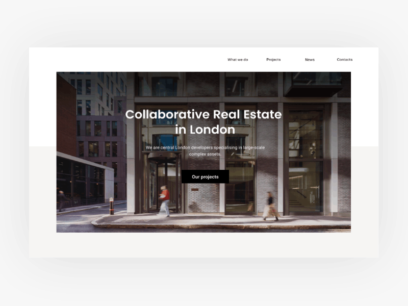 Page animation adobe xd animation design figma flat real estate sketch ui ux vector web website