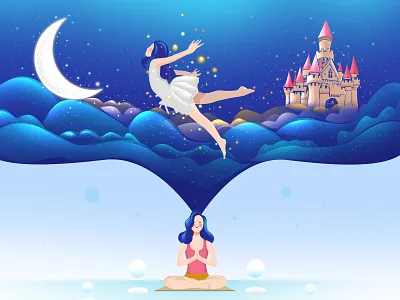 First Yoga Experience app art branding character clean design flat icon identity illustration illustrator logo minimal ui ux vector web website yoga yoga pose