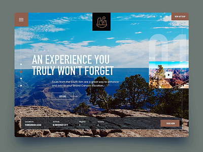 Grand Canyon Web Page app dailyinspiration design designer designinspiration digital graphicdesign mobile ui uidesign uitrends uiux userinterface ux uxdesign uxigers uxinspiration web webdesign webdesigner