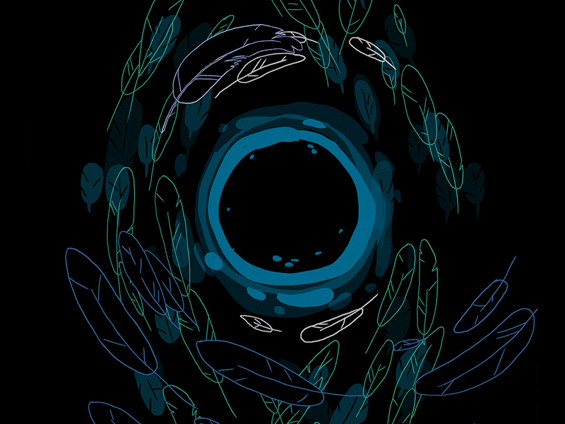 Veil Of Dusk (outlines) 2d after effects animation design digital dungeons and dragons flat illustration spell