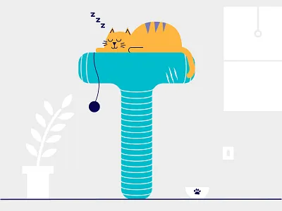 36 days of type T 36days 36daysoftype cat challenge daily letter sleep typography vector