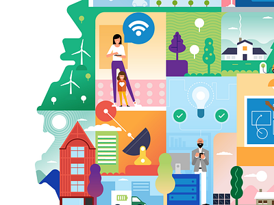 Google map characters google illustration map map illustration maps people style vector