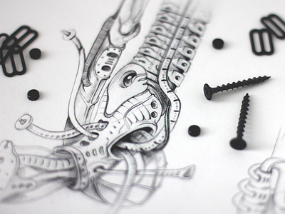 RoboG artwork character character design concept concept art design drawing game design illustration robot sci fi sketch ui