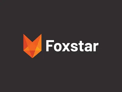 Foxstar animal autumn concept creative clever cute fox foxstar gradient colourful icon identity illustration jump logo logo designer sumesh jose mark orange run space star support tail