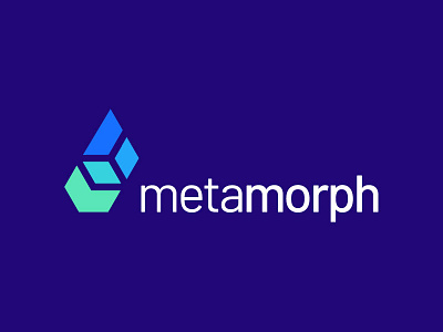 Metamorph blue box box mockup connect creative concept gradient colourful icon identity illustration logo logo designer sumesh jose mark metemorph rectangle square structure technology transformation trend modern abstract triangle