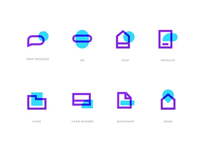 Ice Icons abstract design icon icon set logo modern simple vector