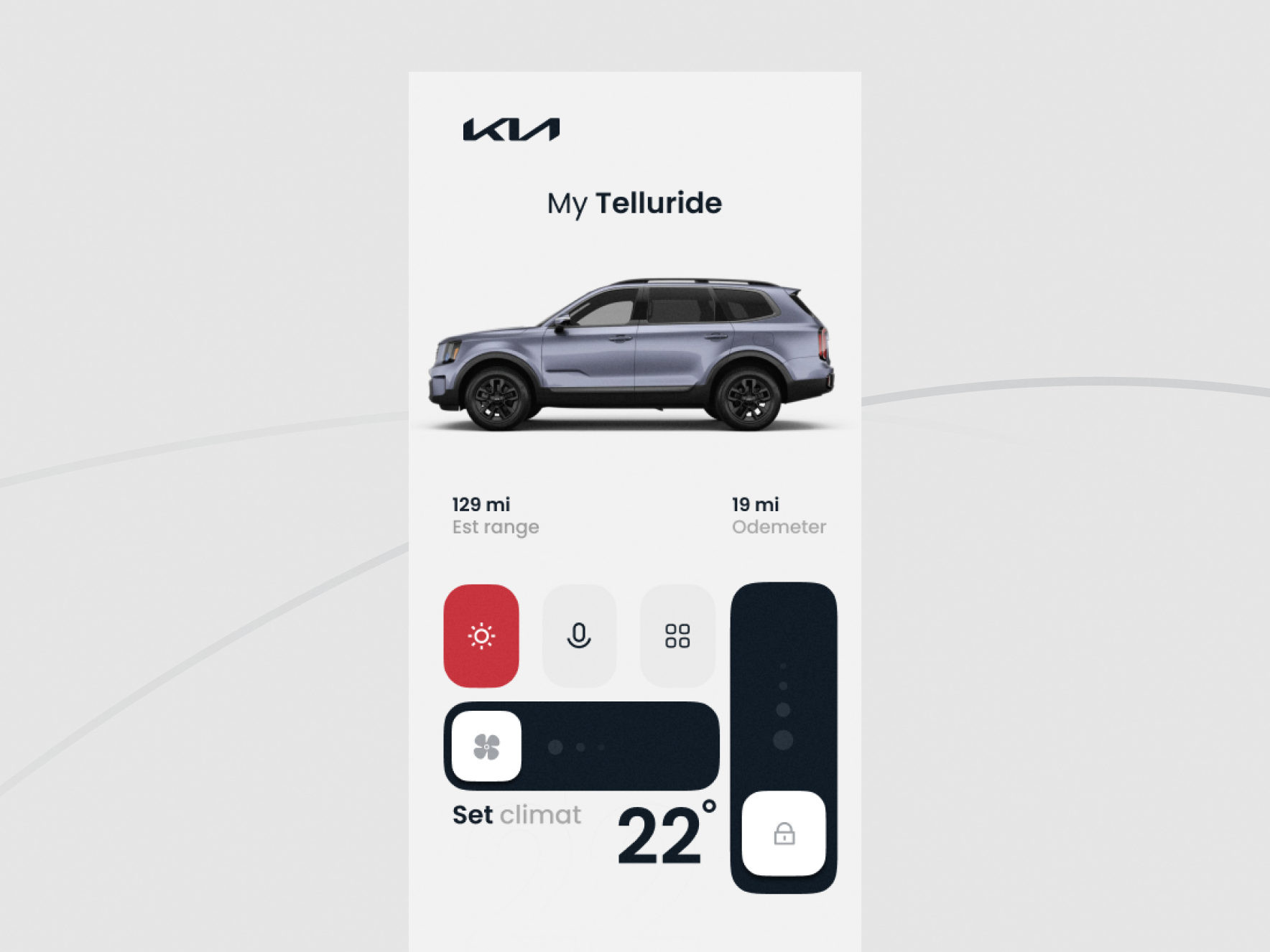 KIA App design iner interaction interaction design interface minimal ui uidesign ux