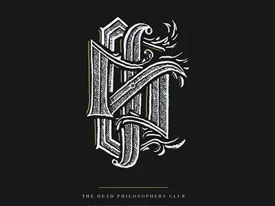 WIP Monogram badge branding design illustration lettering line art logo monoline wip