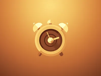 Passing time 2d animation art clean clock design flat fun geometric graphic illustration minimal orange retro time titillium travel vector vintage