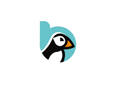LOGO PUFFIN animal b branding design icon identity illustration logo marks puffin symbol travel travelbay ui vector