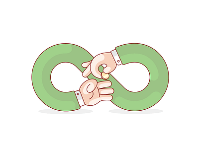 Investment design drawing funny hands illustration infinity love money vector