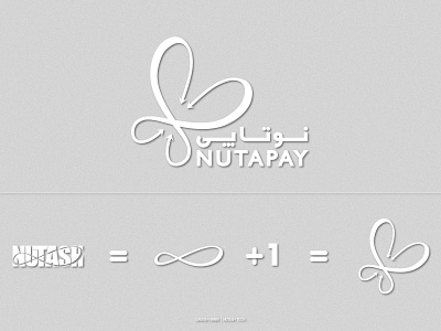 Nutapay Logo Design branding clean design icon illustration illustrator iran lettering logo minimal tehran type typography vector