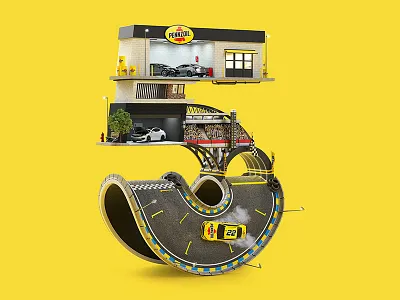 Pennzoil: Facts 3d 3d art campaign cgi jvg pennzoil render shell