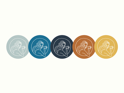 Irene's Baking Co. bakery baking brand branding coin color eating food hand drawn hands identity illustration invert lady logo monoline round sticker symbol woman