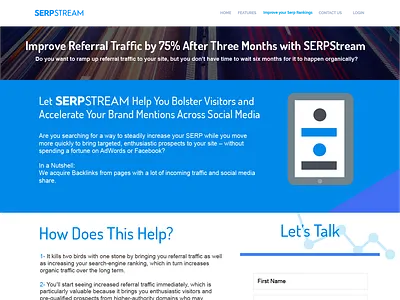 Refferal Traffic (SERPStream) adobe illustrator design graphic design illustration ui ui design ui ux ux vector web web design