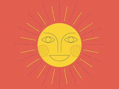 sunshine illistration light summer sun sun rays sunshine