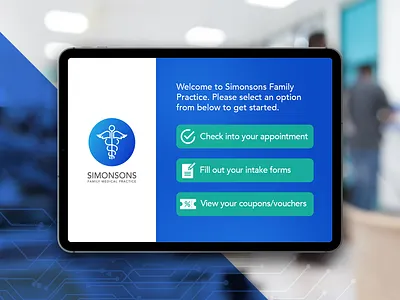 Digital Sign In Device digital design medical design sign in tablet ui design ux design