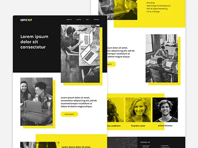 Konkrit Agency UI design ui design web design