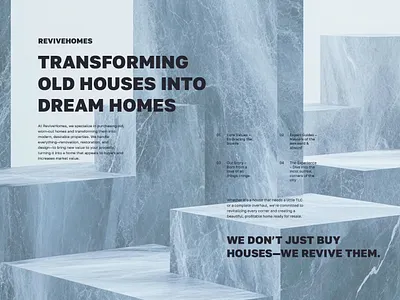 ReviveHomes figma landing page ui ux web app web design