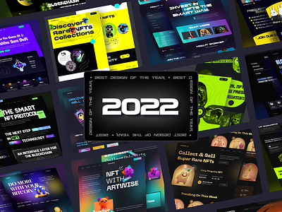 The Year in Review - 2022 app design dashboard design design design 2022 dribbble review landing page landing page design review ui web web design website website designs year review