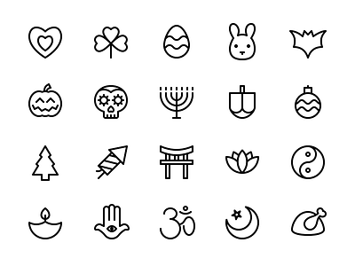 Holidays & Celebration celebration christmas culture diwali easter faith festival glyph halloween hanukkah heritage holiday icon iconography party religion solstice symbol valentine vector
