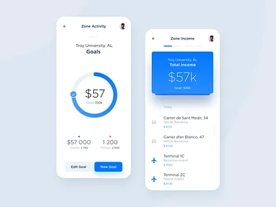 Custom zone - analytics analytics app booking dashboard ui data driver dtailstudio interaction interface location map ui mobility schedule statistics taxi taxi app tracking ui ui ux ux design